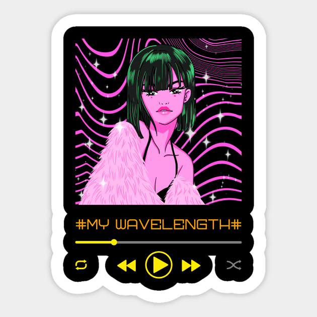 My Wavelength Sticker by MangoJonesLife